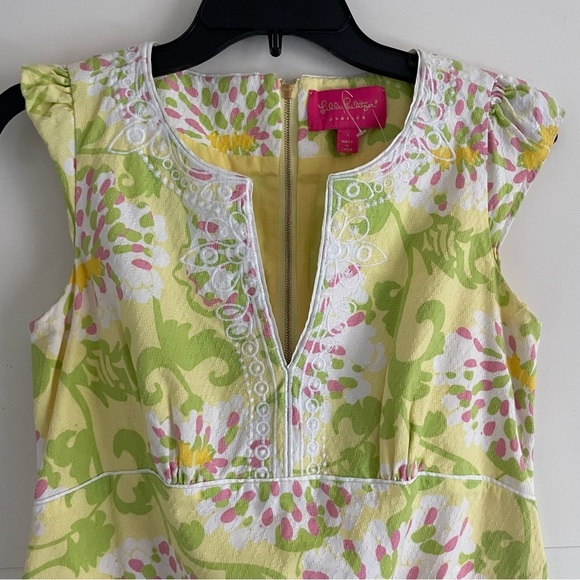Lilly Pulitzer Jubilee Shift Dress Cap Sleeve Embroidered 30518 - Picture 3 of 7